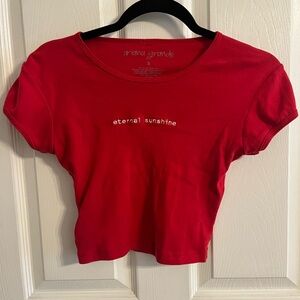 Ariana Grande Eternal Sunshine Red Baby Tee